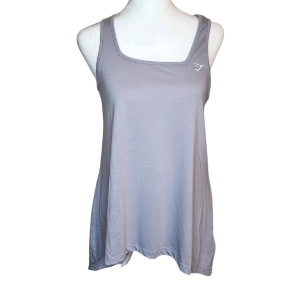 NEW Gymshark Tie Back Vest Tank Lilac Grey XS